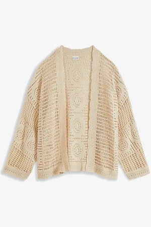 bonprix Cardigan effetto uncinetto