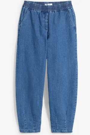 bonprix Mom jeans con cinta comoda, vita alta