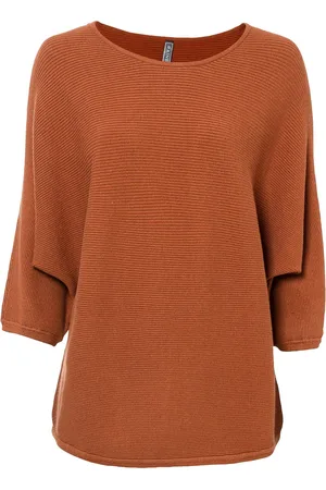 bonprix Maglione oversize a costine in misto viscosa