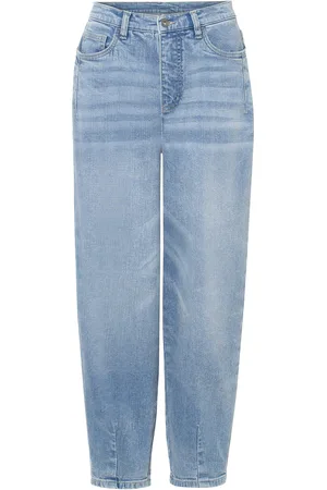 bonprix Jeans barrel shape in cotone biologico, vita alta
