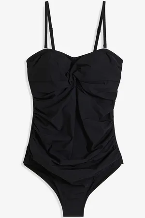 bonprix Costume intero a fascia con effetto modellante medio