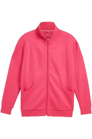 bonprix Felpa con zip per sport con colletto dritto, ad asciugatura rapida