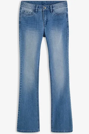 bonprix Jeans a zampa elasticizzati, vita media