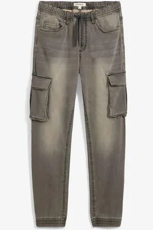 bonprix Jeans in felpa con elastico in vita slim fit, straight