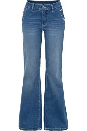 bonprix Jeans bootcut in cotone biologico, vita media
