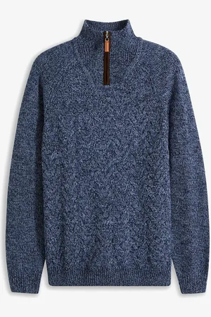 bonprix Maglione in misto lana con zip