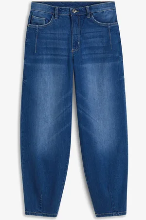 bonprix Jeans barrel shape in cotone biologico, vita alta