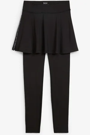 bonprix Leggings sportivi cropped modellanti con gonna
