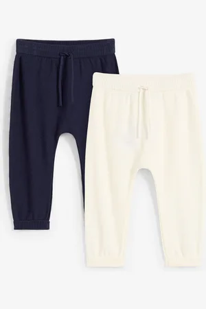 bonprix Pantaloni in maglia allungabili per la crescita (pacco da 2)