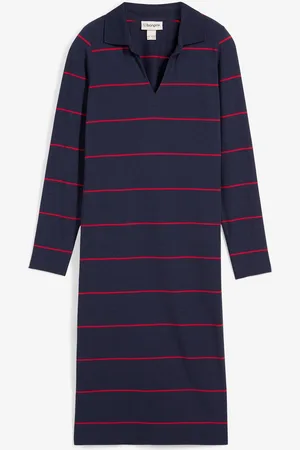 bonprix Abito di jersey con colletto a polo in cotone biologico