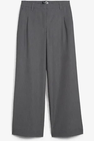 bonprix Pantaloni con pinces, vita alta e cinta comoda
