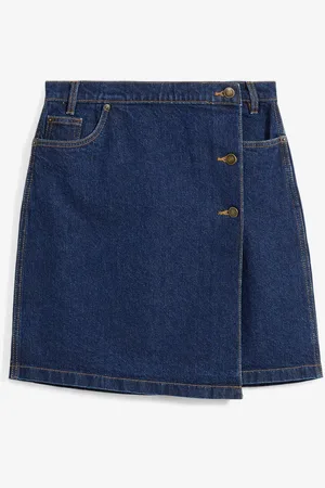 bonprix Gonna di jeans con effetto a portafoglio