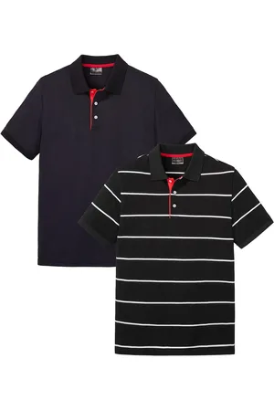 bonprix Polo in piquet di puro cotone (pacco da 2)