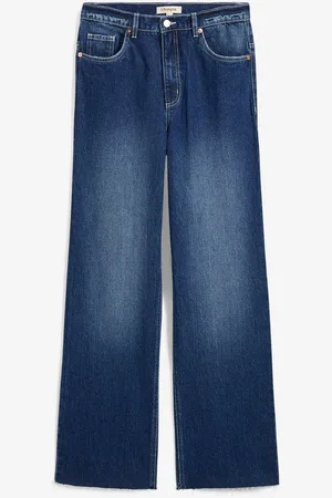 bonprix Jeans wide leg, a vita alta