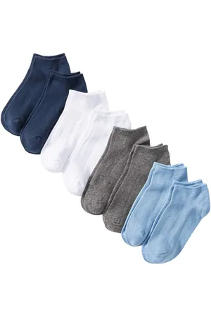 bonprix Calzini per sneakers con cotone biologico (pacco da 8 paia)