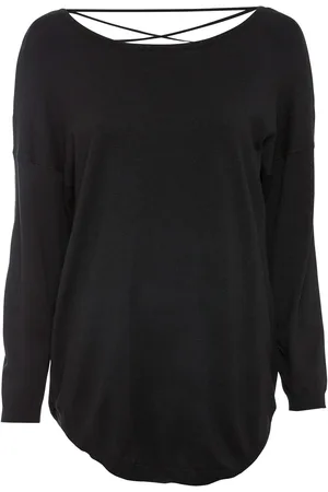 bonprix Maglione con scollo a V sulla schiena