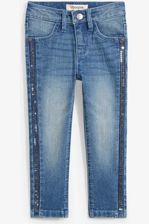 bonprix Jeans skinny con fascia di paillettes