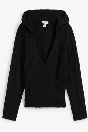 bonprix Pullover con cappuccio e fondo asimmetrico
