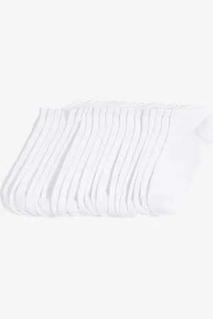 bonprix Calzini per sneakers con cotone biologico (pacco da 20 paia)
