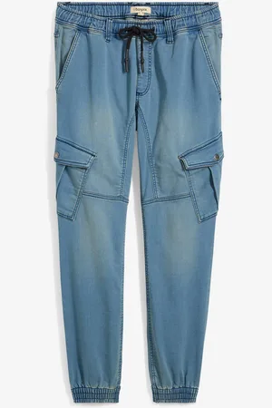 bonprix Jeans in felpa con tasche cargo regular fit, straight