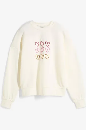 bonprix Felpa in misto cotone