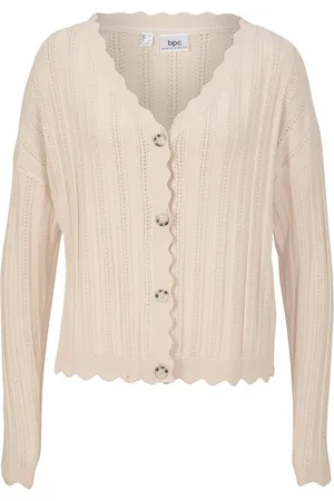 bonprix Cardigan corto traforato