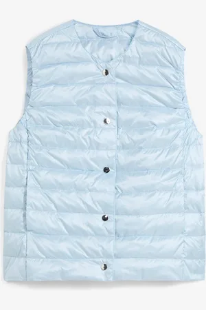 bonprix Gilet trapuntato leggero con piume riciclate