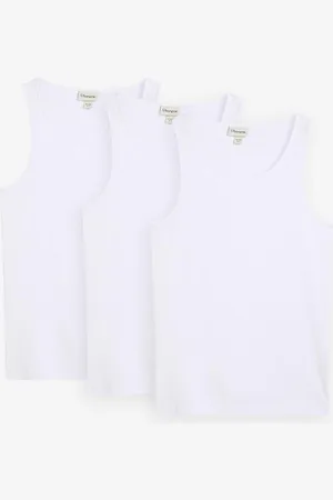 bonprix Canotta (pacco da 3) in morbida maglia a coste