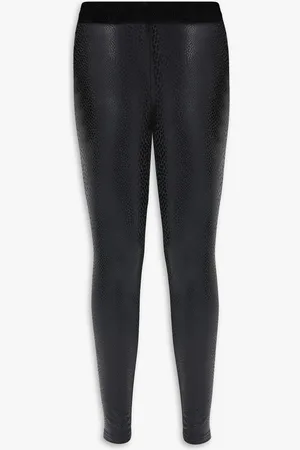 bonprix Leggings lucidi in similpelle