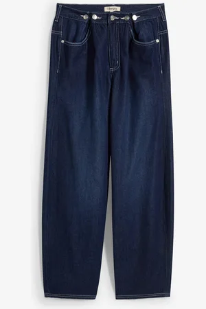 bonprix Jeans a palloncino super soft con bottoni, vita media