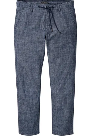 bonprix Pantaloni chino regular fit in chambray, straight