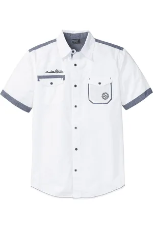 bonprix Camicia a maniche corte in puro cotone