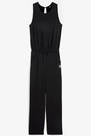 bonprix Tuta elegante morbidissima effetto neoprene a palazzo, ad asciugatura rapida