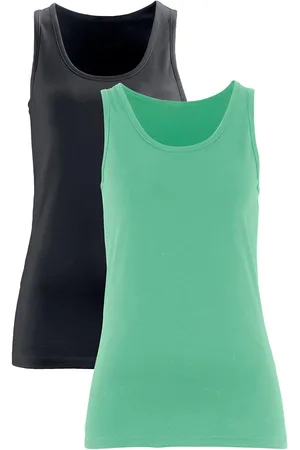bonprix Canotta elasticizzata (pacco da 2)