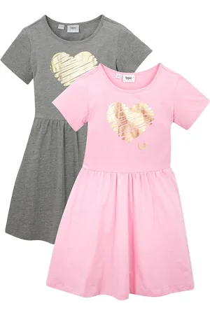 bonprix Abito di jersey in puro cotone biologico (pacco da 2)