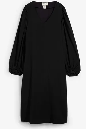 bonprix Abito midi in misto viscosa fluente