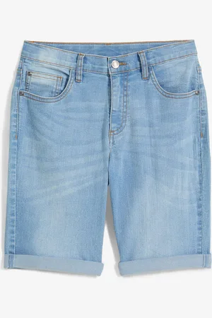 bonprix Bermuda elasticizzati di jeans, slim fit