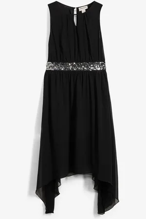 bonprix Abito in chiffon con paillettes