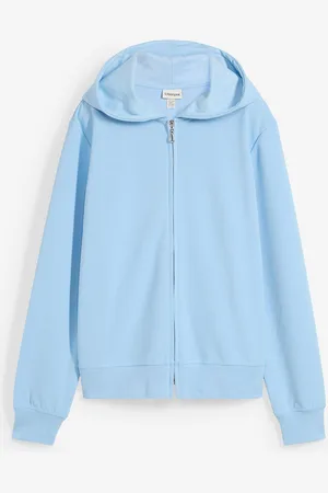 bonprix Felpa con zip a maniche lunghe