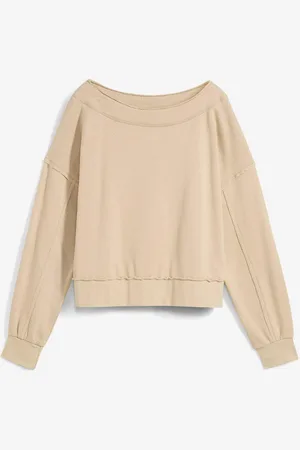bonprix Felpa oversize in misto cotone morbido