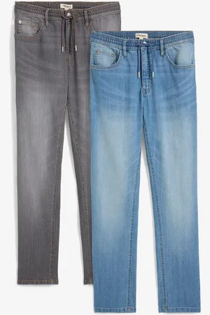 bonprix Jeans elasticizzati leggeri straight, regular fit (pacco da 2 paia)