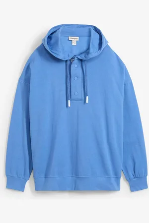 bonprix Felpa oversize con cappuccio in puro cotone biologico