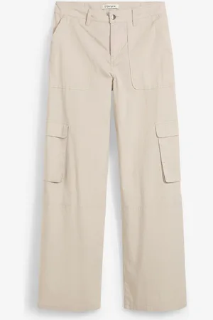 bonprix Pantaloni cargo in cotone elasticizzato