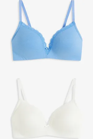 bonprix Reggiseno senza ferretto con coppe preformate e cotone biologico (pacco da 2)