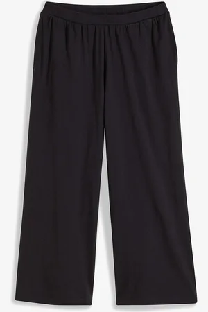 bonprix Pantaloni pigiama culotte con tasche in cotone biologico