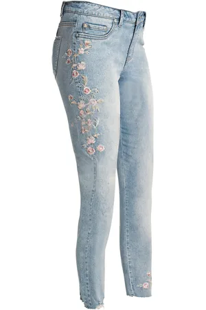 bonprix Jeans con ricami a vita media
