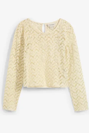 bonprix Maglia in pizzo con top in jersey (set 2 pezzi)