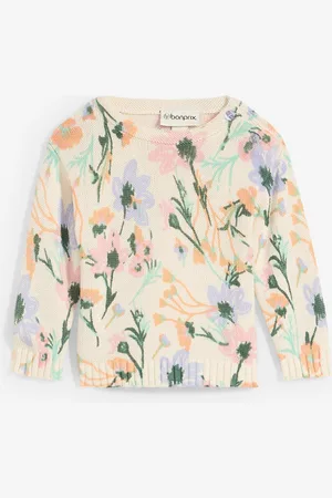 bonprix Maglione morbido in fantasia floreale