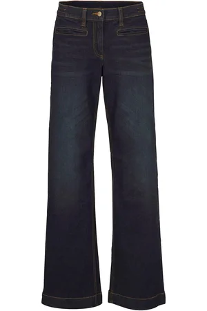 bonprix Jeans wide leg con cinta comoda, vita media