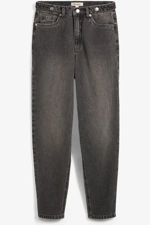 bonprix Mom jeans cropped, vita alta